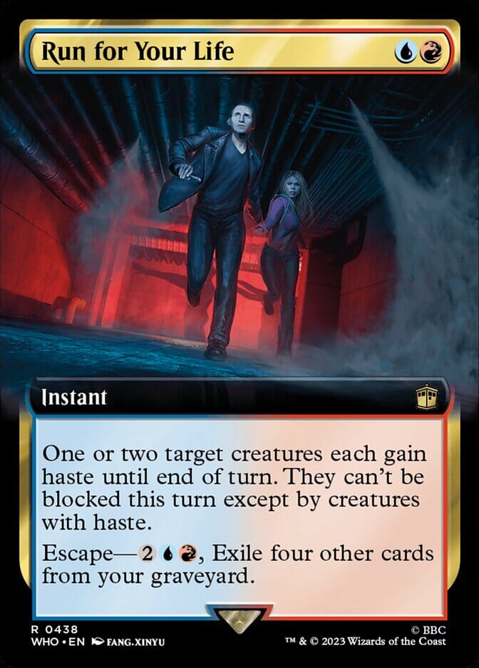 Run for Your Life (Extended Art) [Doctor Who] MTG Single Magic: The Gathering  | Multizone: Comics And Games