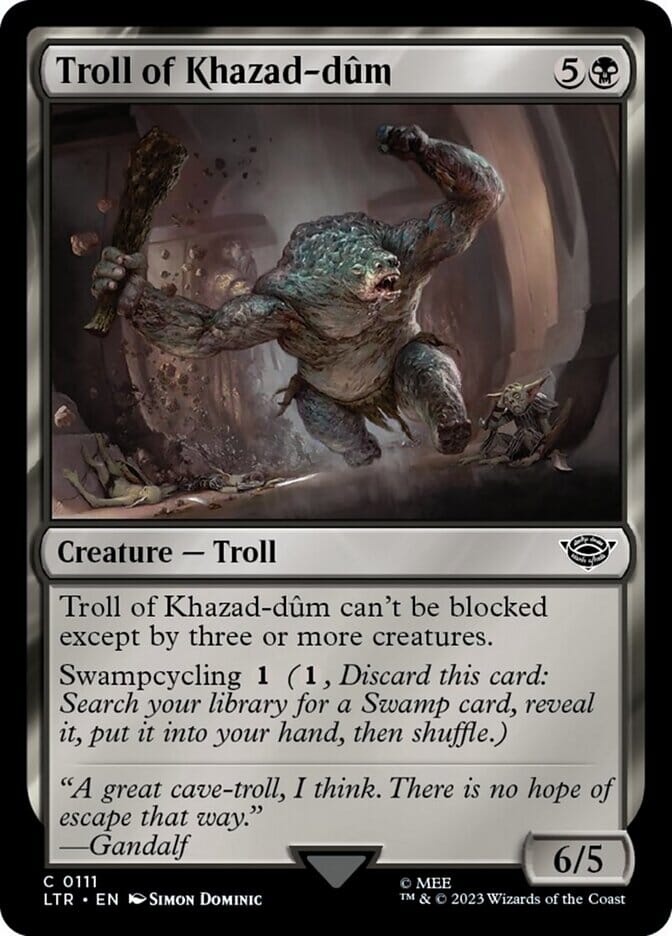 Troll of Khazad-dum [The Lord of the Rings: Tales of Middle-Earth] MTG Single Magic: The Gathering  | Multizone: Comics And Games