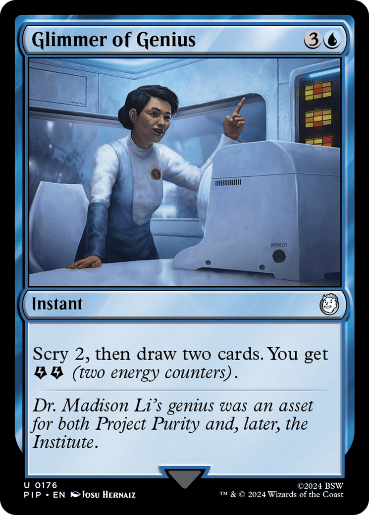 Glimmer of Genius [Fallout] MTG Single Magic: The Gathering  | Multizone: Comics And Games