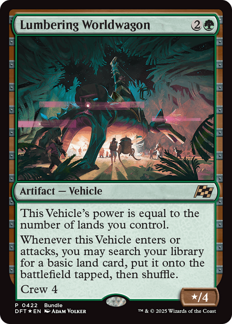 Lumbering Worldwagon (Bundle) [Aetherdrift Promos] MTG Single Magic: The Gathering  | Multizone: Comics And Games