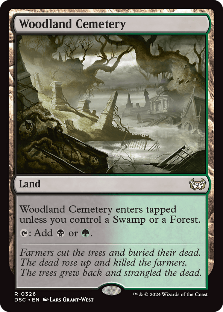 Woodland Cemetery [Duskmourn: House of Horror Commander] MTG Single Magic: The Gathering  | Multizone: Comics And Games