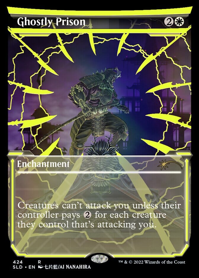 Ghostly Prison (Neon Ink Yellow) [Secret Lair Drop Series] MTG Single Magic: The Gathering  | Multizone: Comics And Games