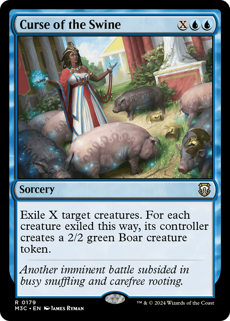 Curse of the Swine (Ripple Foil) [Modern Horizons 3 Commander] MTG Single Magic: The Gathering  | Multizone: Comics And Games
