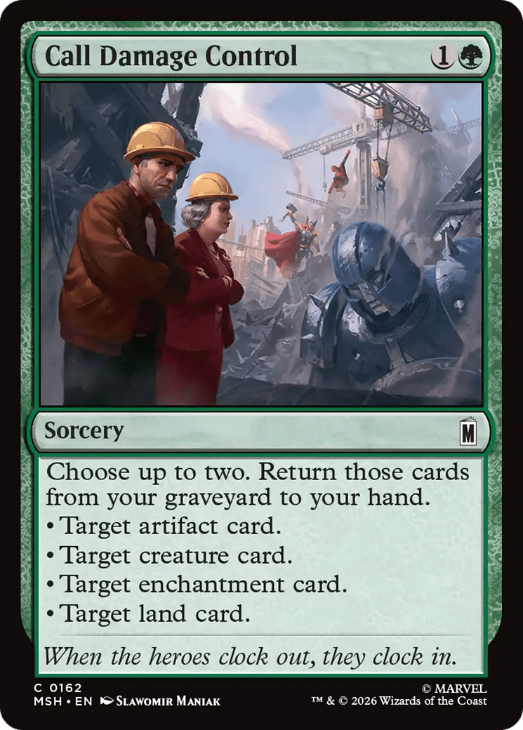 Call Damage Control [Marvel Super Heroes] MTG Single Magic: The Gathering  | Multizone: Comics And Games