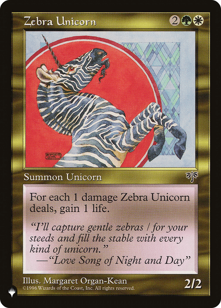 Zebra Unicorn [The List] MTG Single Magic: The Gathering  | Multizone: Comics And Games