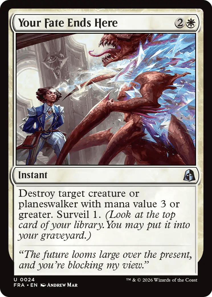 Your Fate Ends Here [Reality Fracture] MTG Single Magic: The Gathering  | Multizone: Comics And Games