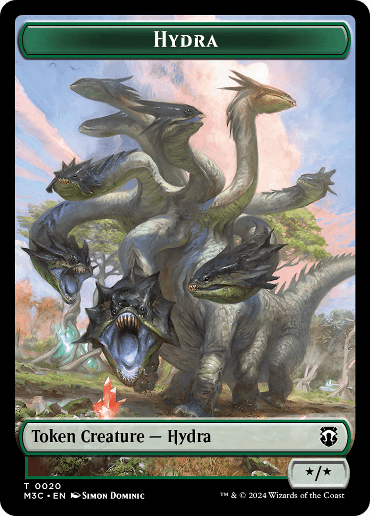 Hydra // Boar Double-Sided Token [Modern Horizons 3 Commander Tokens] MTG Single Magic: The Gathering  | Multizone: Comics And Games