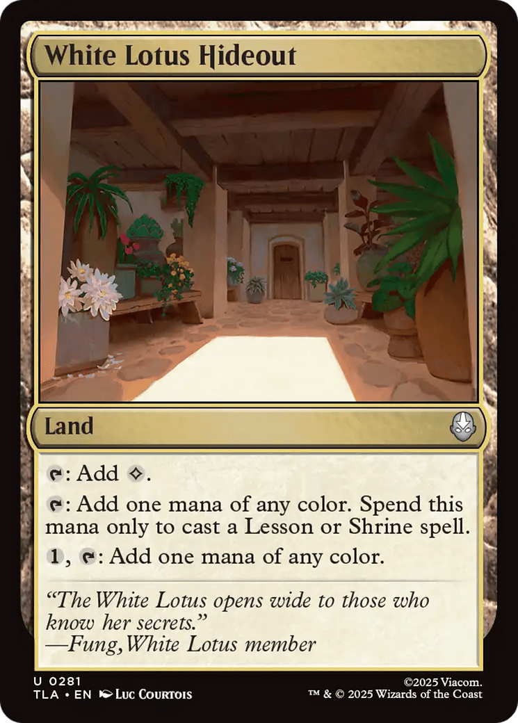 White Lotus Hideout [Avatar: The Last Airbender] MTG Single Magic: The Gathering  | Multizone: Comics And Games