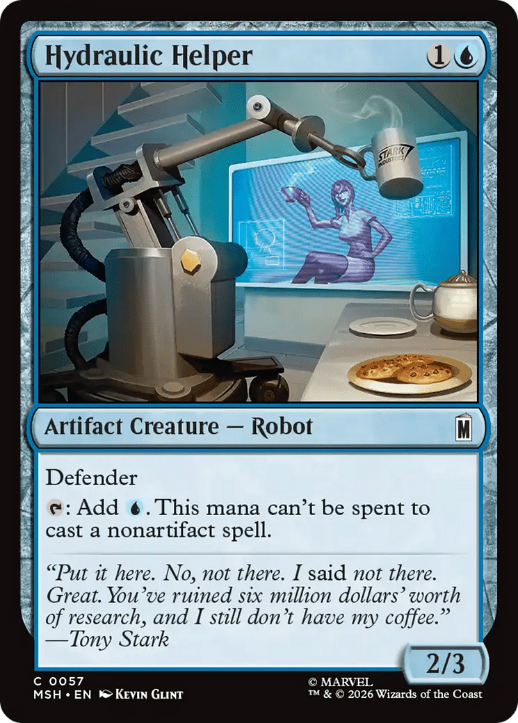Hydraulic Helper [Marvel Super Heroes] MTG Single Magic: The Gathering  | Multizone: Comics And Games