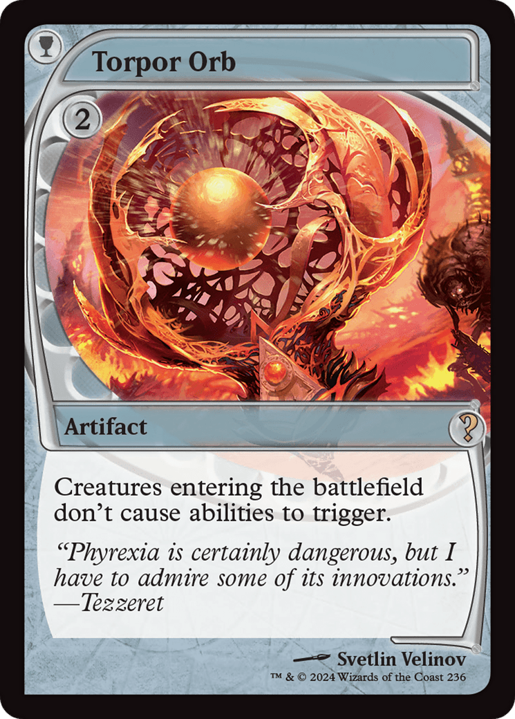 Torpor Orb (Future Sight) [Mystery Booster 2] MTG Single Magic: The Gathering  | Multizone: Comics And Games
