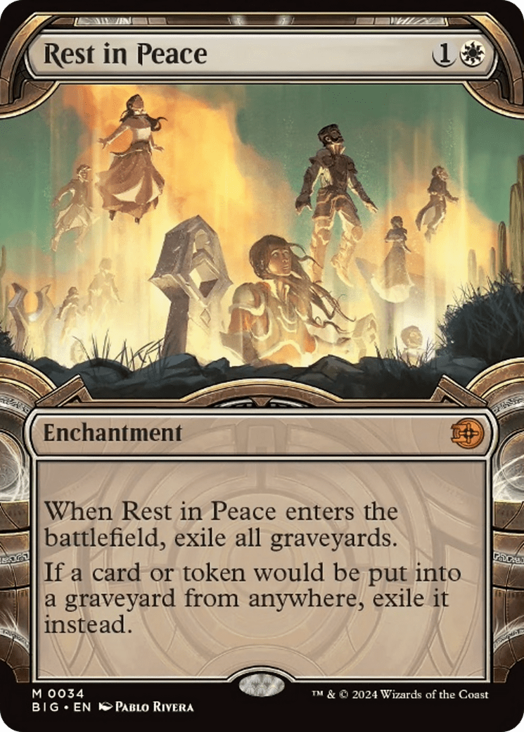 Rest in Peace (Showcase) [Outlaws of Thunder Junction: The Big Score] MTG Single Magic: The Gathering  | Multizone: Comics And Games