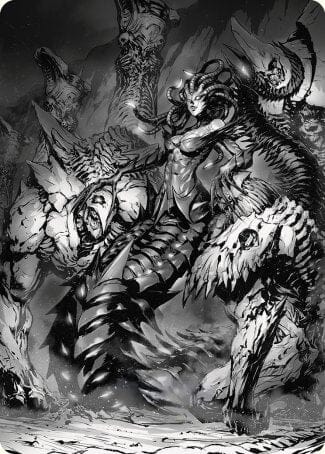 Vraska, Betrayal's Sting Art Card [Phyrexia: All Will Be One Art Series] MTG Single Magic: The Gathering  | Multizone: Comics And Games