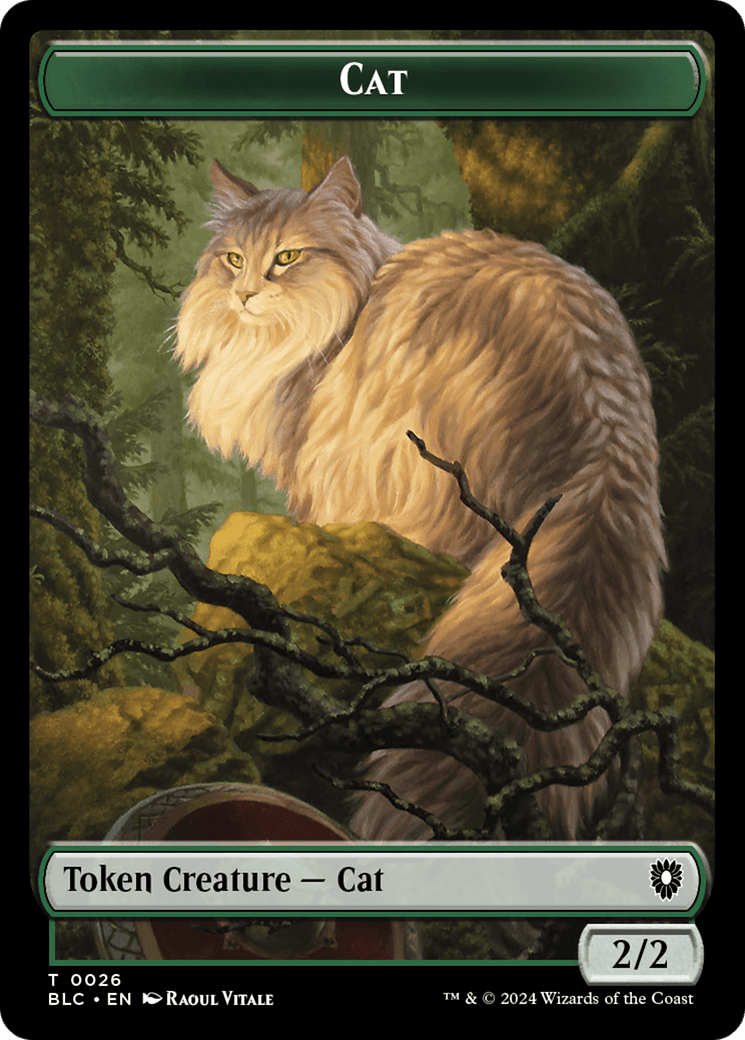 Elemental // Cat Double-Sided Token [Bloomburrow Commander Tokens] MTG Single Magic: The Gathering  | Multizone: Comics And Games