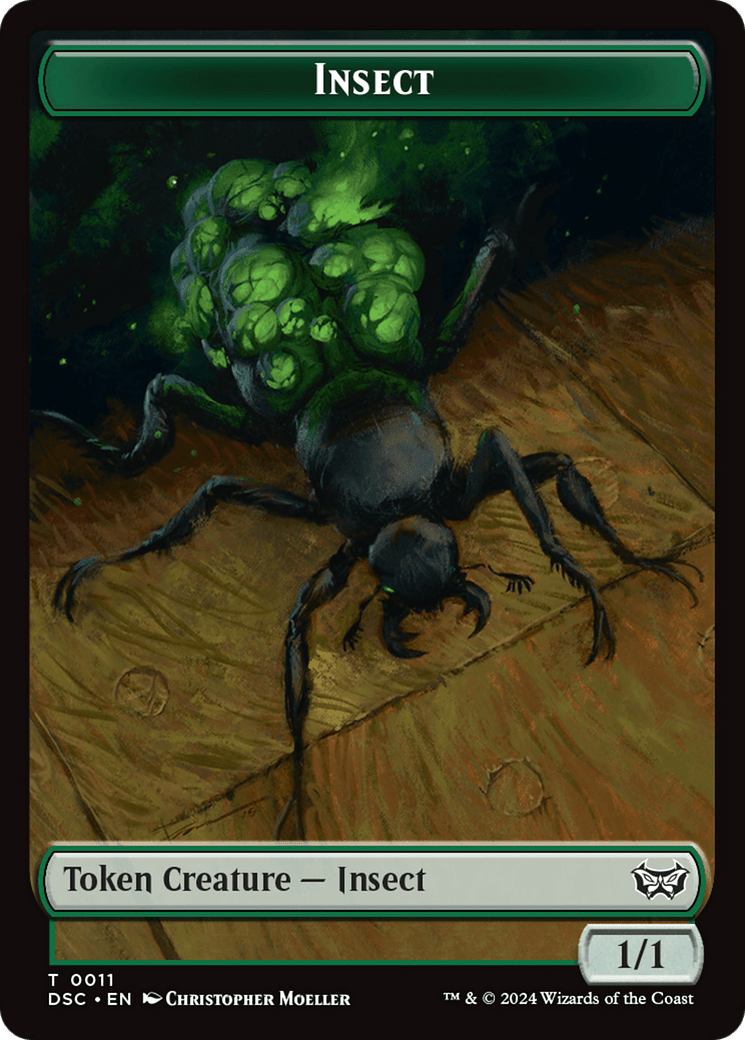 Insect (0011) // Shapeshifter Double-Sided Token [Duskmourn: House of Horror Commander Tokens] MTG Single Magic: The Gathering  | Multizone: Comics And Games