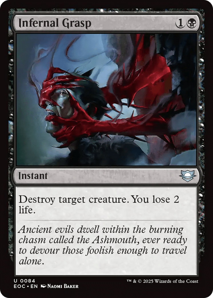 Infernal Grasp [Edge of Eternities Commander] MTG Single Magic: The Gathering  | Multizone: Comics And Games