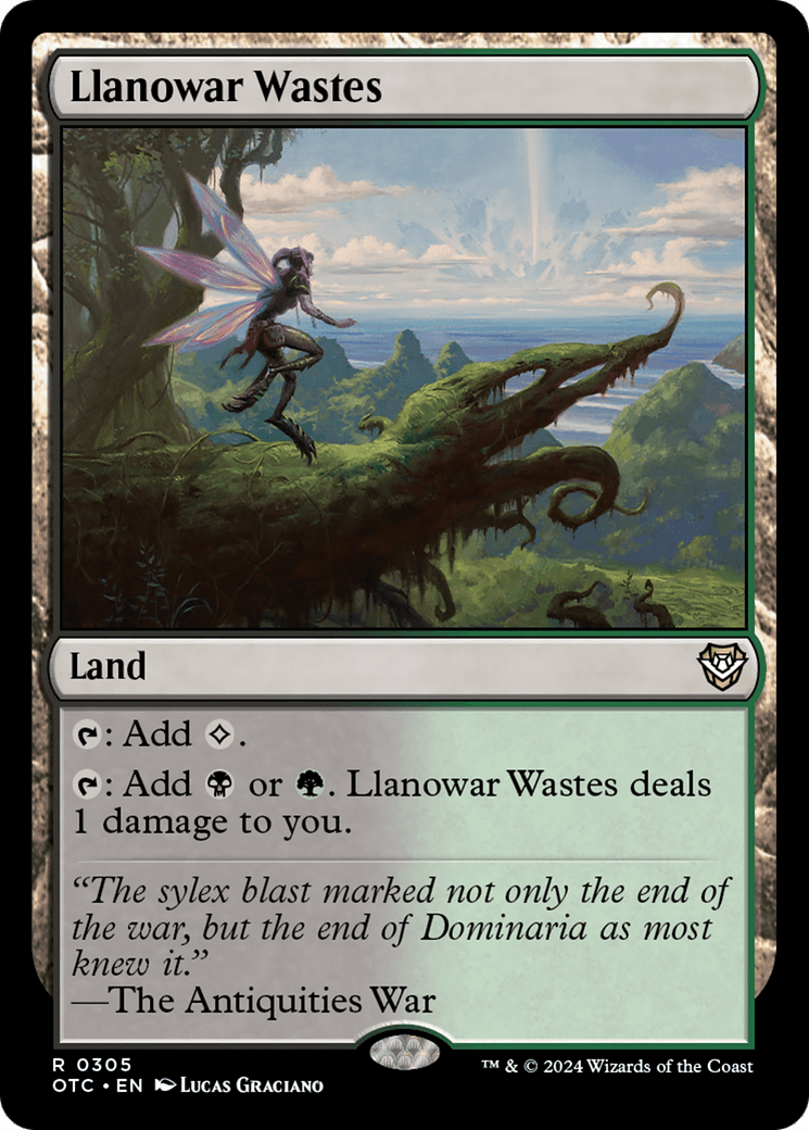 Llanowar Wastes [Outlaws of Thunder Junction Commander] MTG Single Magic: The Gathering  | Multizone: Comics And Games