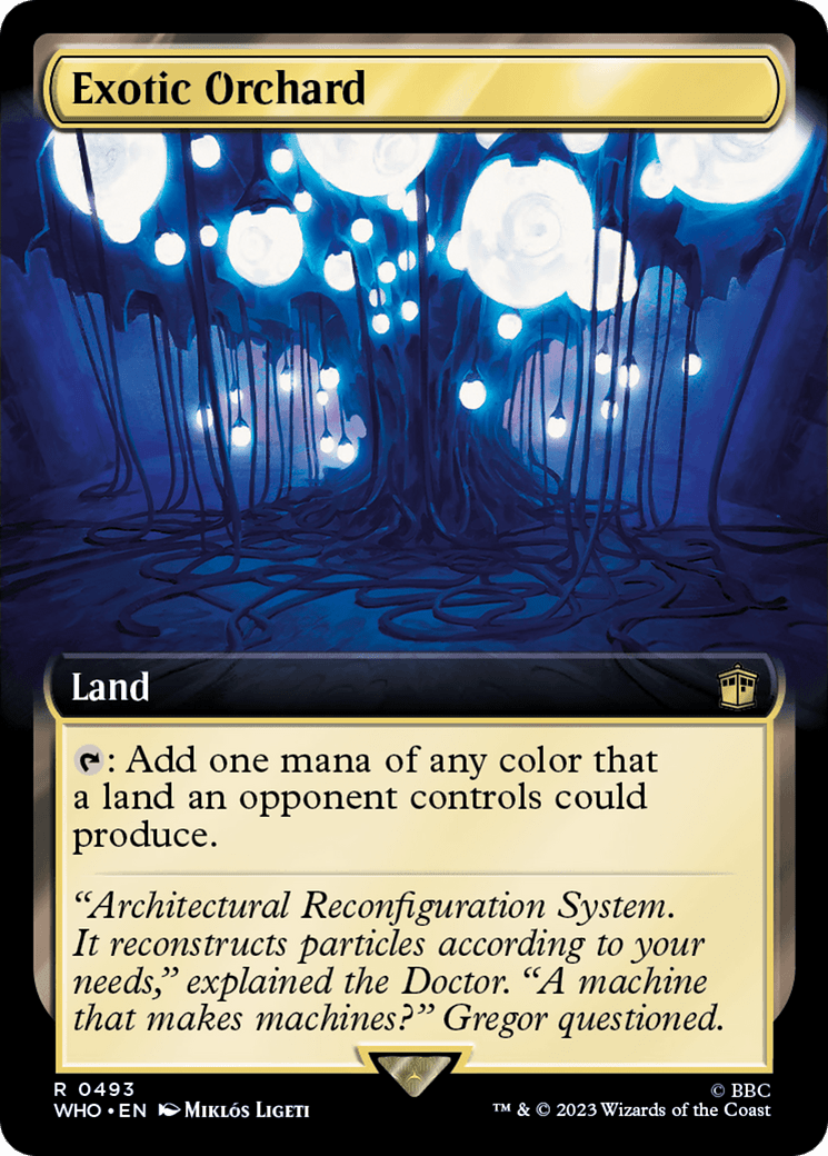 Exotic Orchard (Extended Art) [Doctor Who] MTG Single Magic: The Gathering  | Multizone: Comics And Games
