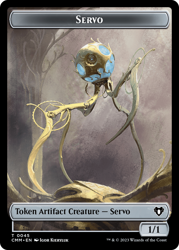 Servo // Elf Druid Double-Sided Token [Commander Masters Tokens] MTG Single Magic: The Gathering  | Multizone: Comics And Games