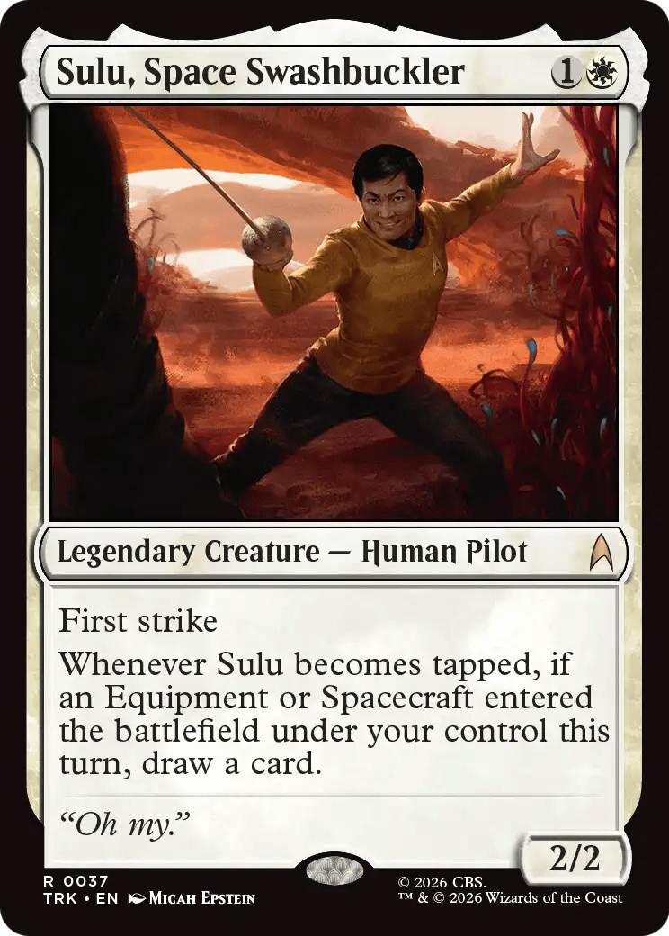 Sulu, Space Swashbuckler [Star Trek] MTG Single Magic: The Gathering  | Multizone: Comics And Games