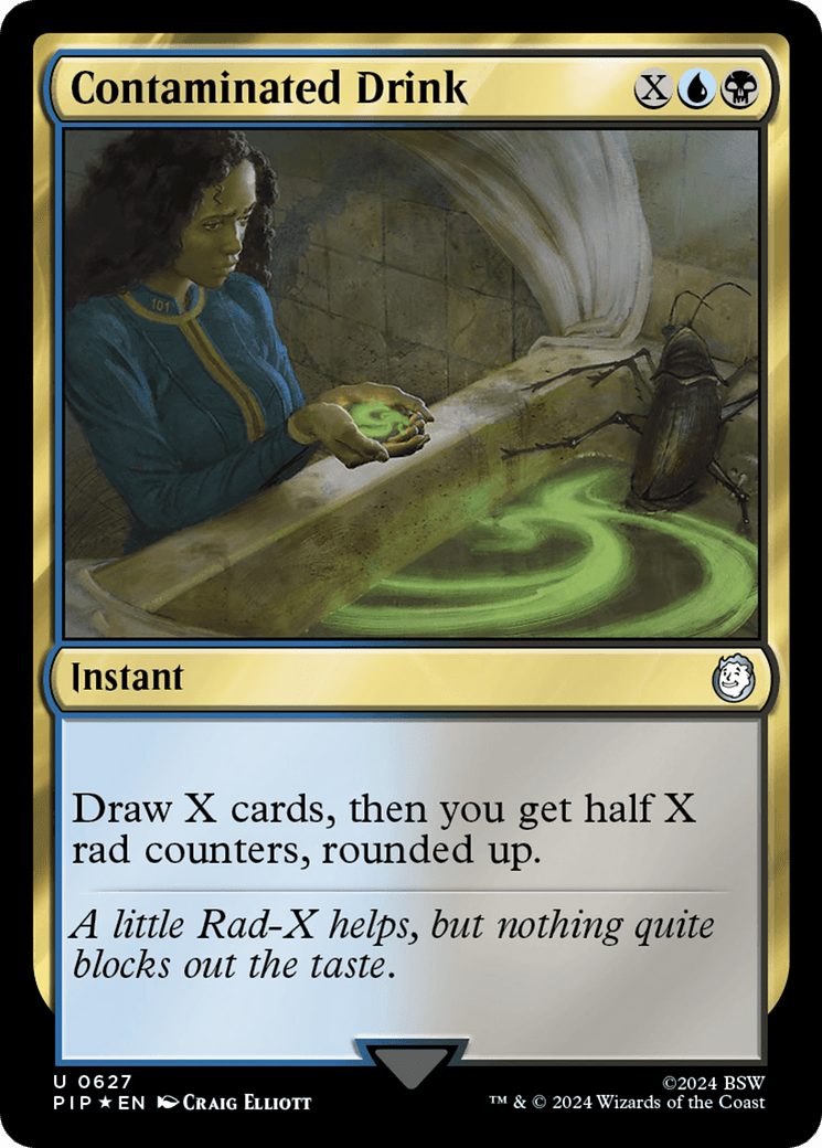 Contaminated Drink (Surge Foil) [Fallout] MTG Single Magic: The Gathering  | Multizone: Comics And Games