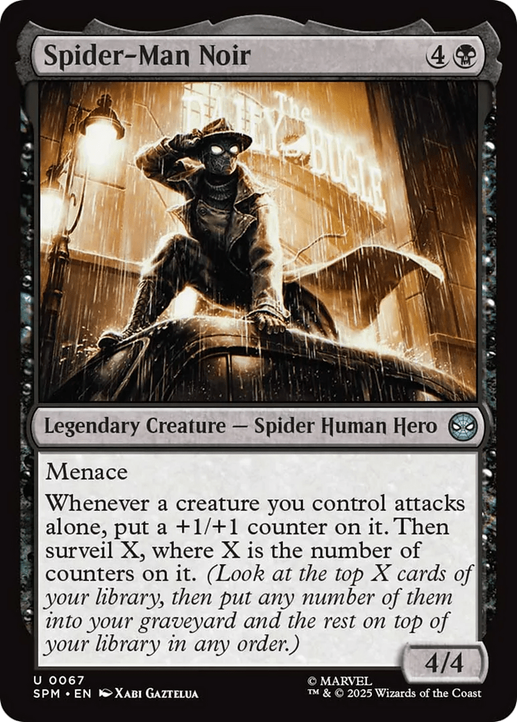 Spider-Man Noir [Marvel's Spider-Man] MTG Single Magic: The Gathering  | Multizone: Comics And Games