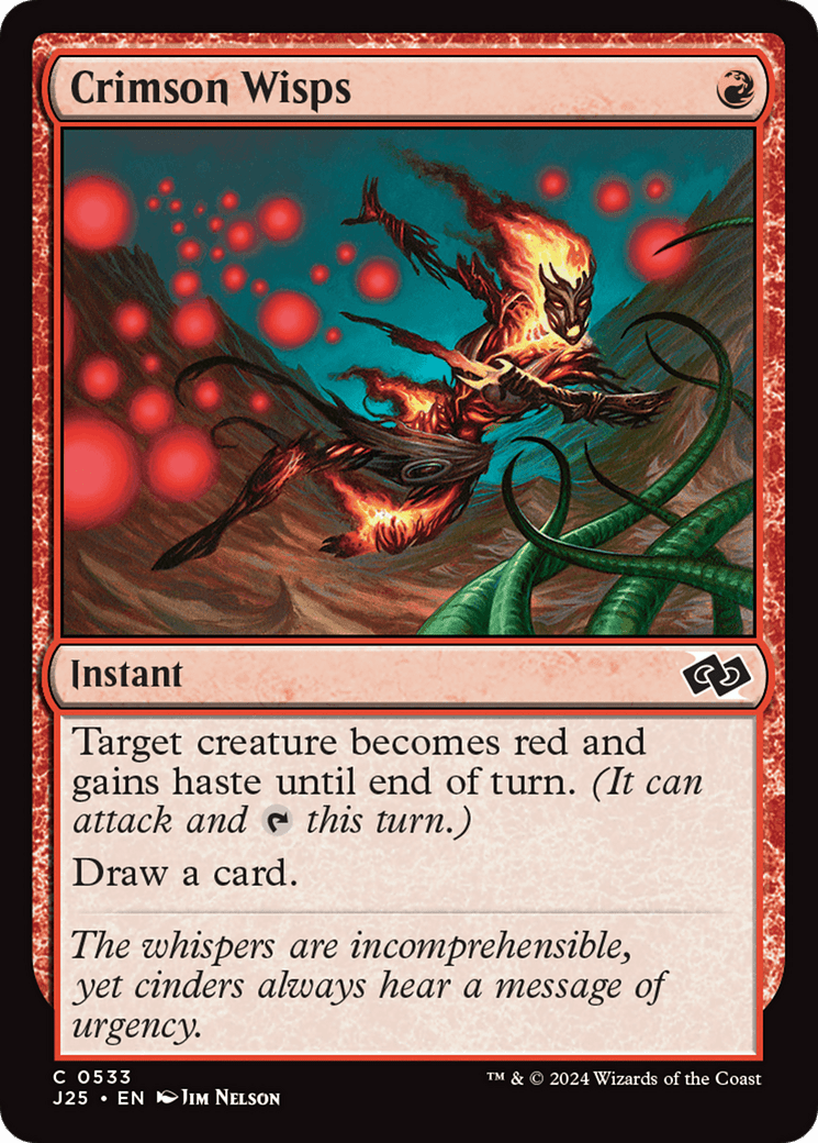 Crimson Wisps [Foundations Jumpstart] MTG Single Magic: The Gathering  | Multizone: Comics And Games