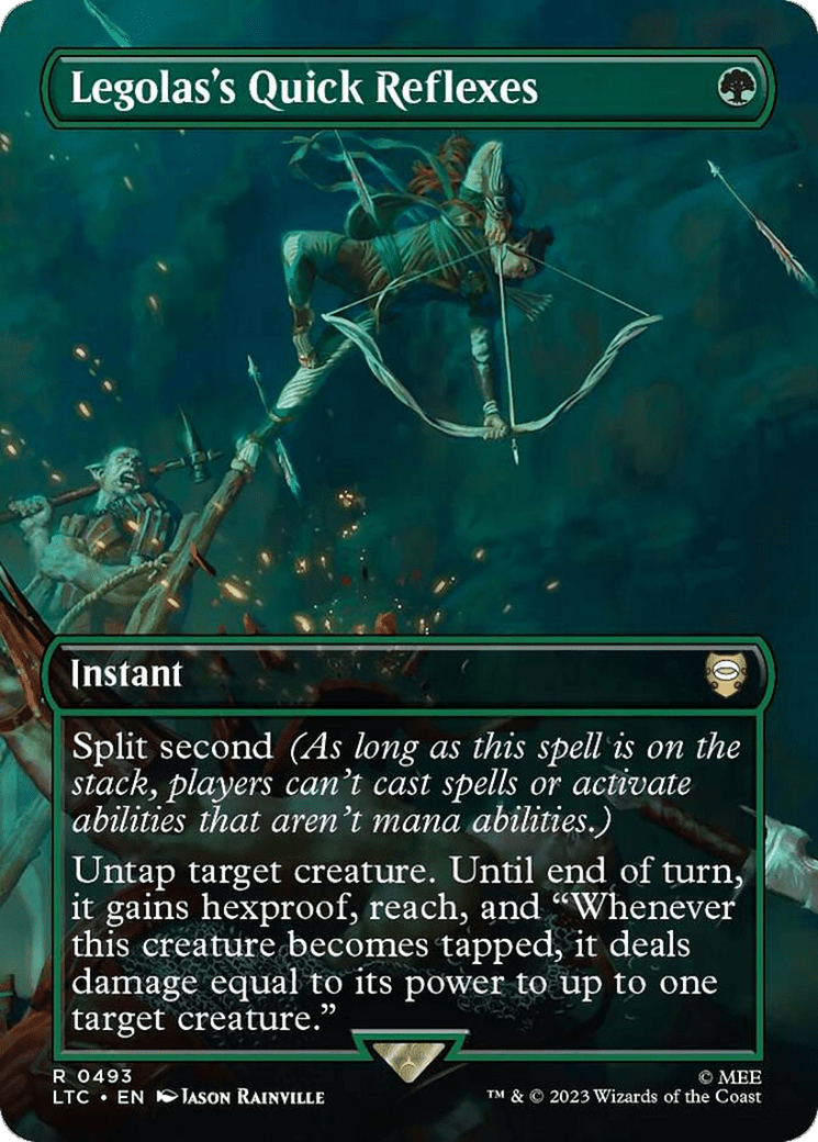 Legolas's Quick Reflexes (Borderless) [The Lord of the Rings: Tales of Middle-Earth Commander] MTG Single Magic: The Gathering  | Multizone: Comics And Games