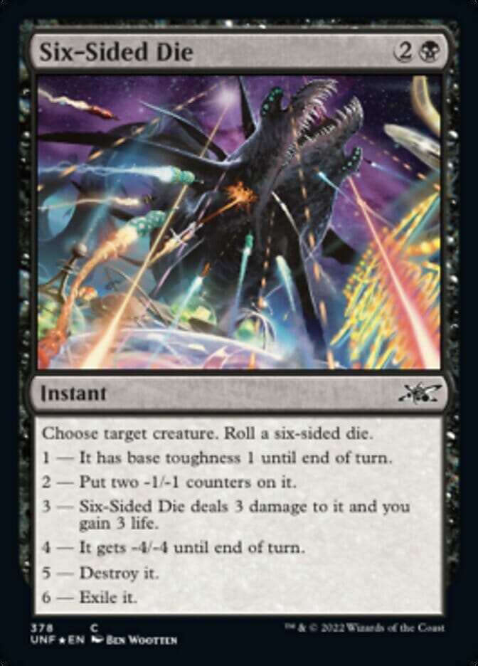Six-Sided Die (Galaxy Foil) [Unfinity] MTG Single Magic: The Gathering  | Multizone: Comics And Games