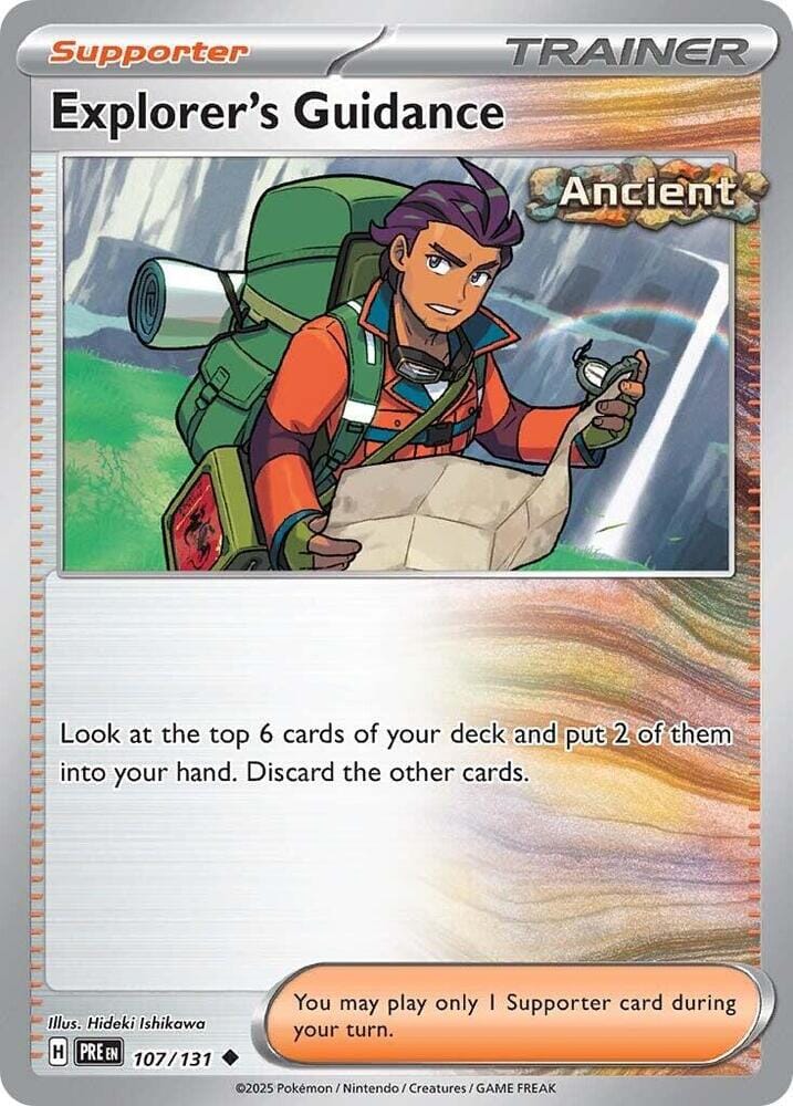 Explorer's Guidance (107/131) [Scarlet & Violet: Prismatic Evolutions] Pokemon Single Pokémon  | Multizone: Comics And Games