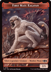First Mate Ragavan // Treasure Double-Sided Token [Tarkir: Dragonstorm Commander Tokens] MTG Single Magic: The Gathering  | Multizone: Comics And Games