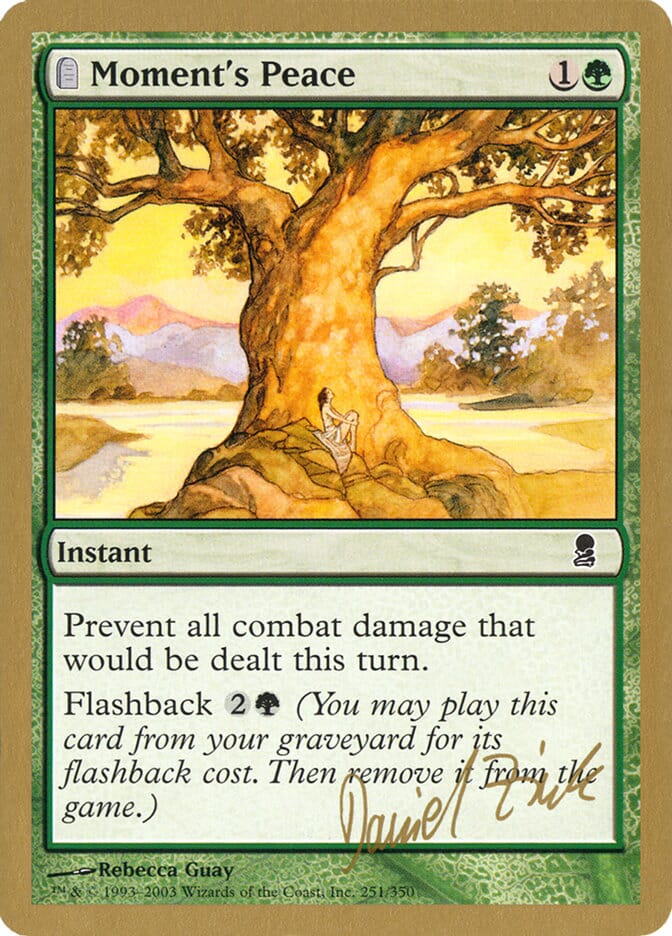 Moment's Peace (Daniel Zink) [World Championship Decks 2003] MTG Single Magic: The Gathering  | Multizone: Comics And Games