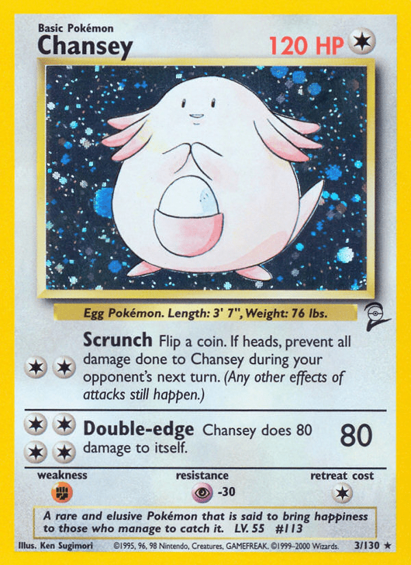 Chansey (3/130) [Base Set 2] Pokemon Single Pokémon  | Multizone: Comics And Games