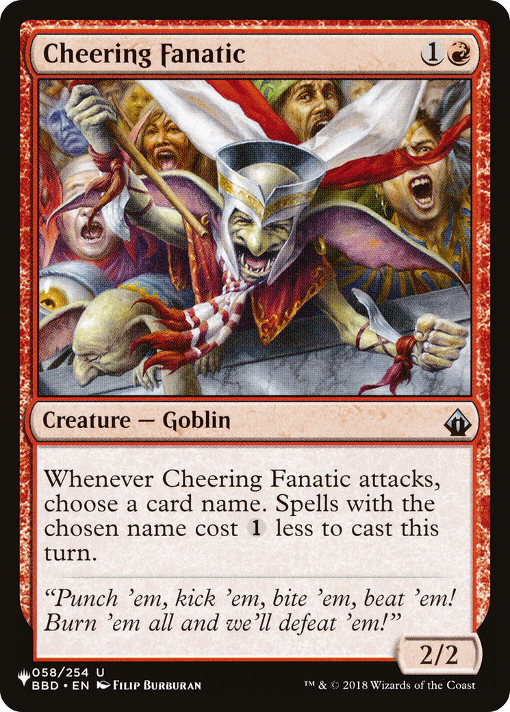 Cheering Fanatic [The List] MTG Single Magic: The Gathering  | Multizone: Comics And Games
