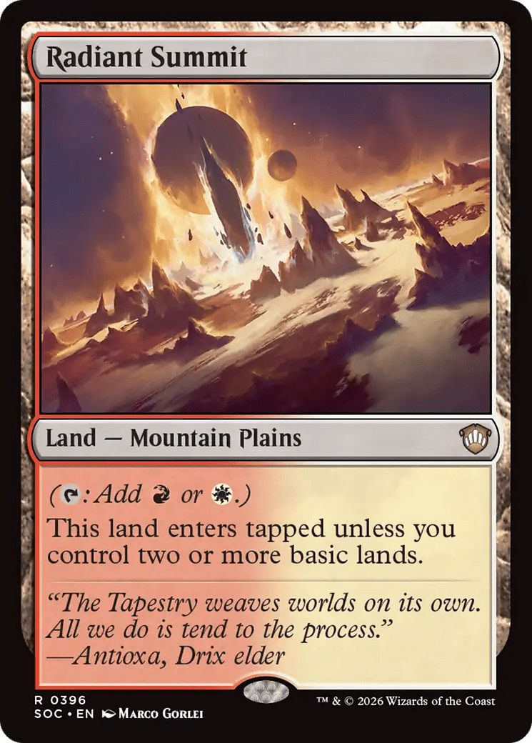 Radiant Summit [Secrets of Strixhaven Commander] MTG Single Magic: The Gathering  | Multizone: Comics And Games