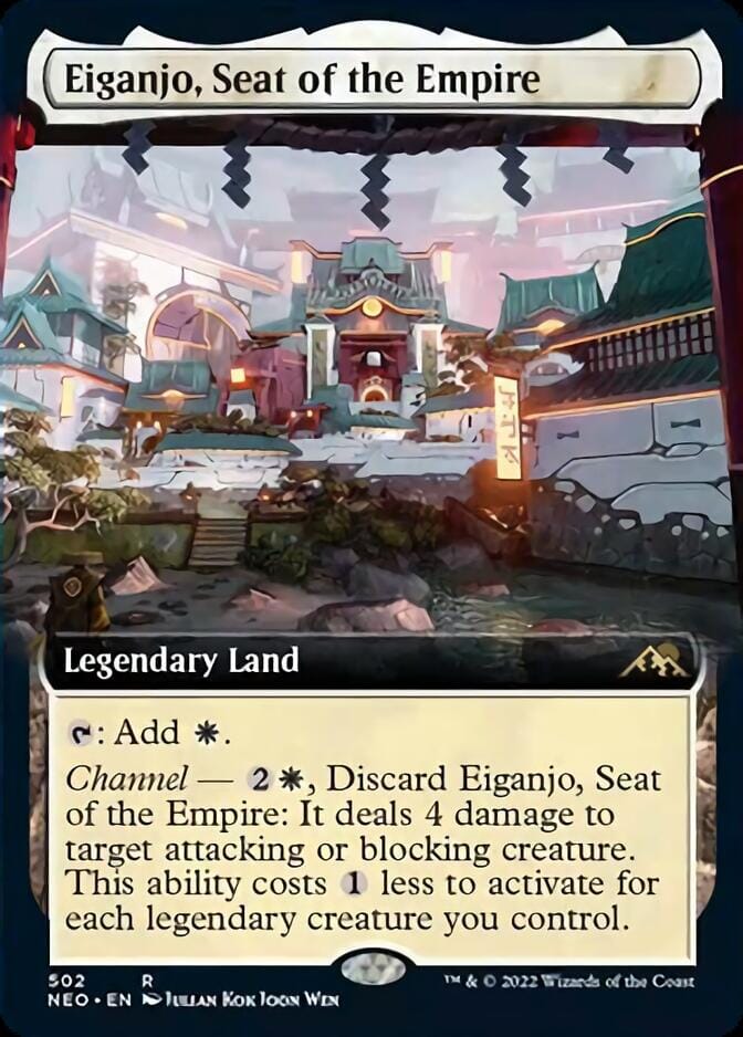 Eiganjo, Seat of the Empire (Extended Art) [Kamigawa: Neon Dynasty] MTG Single Magic: The Gathering  | Multizone: Comics And Games