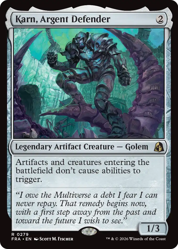 Karn, Argent Defender [Reality Fracture] MTG Single Magic: The Gathering  | Multizone: Comics And Games