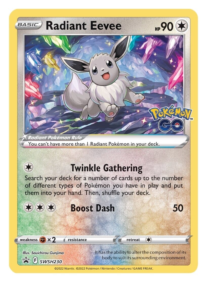 Radiant Eevee (SWSH230) [Sword & Shield: Black Star Promos] Pokemon Single Pokémon  | Multizone: Comics And Games