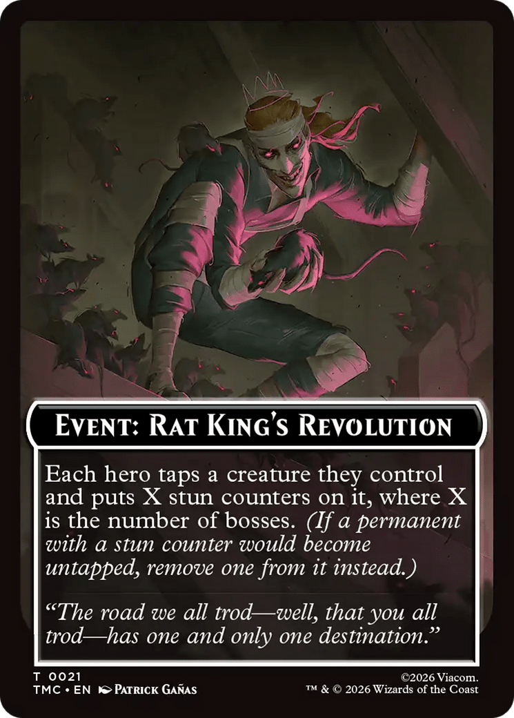 Event: Rat King's Revolution [Teenage Mutant Ninja Turtles Commander Tokens] MTG Single Magic: The Gathering  | Multizone: Comics And Games