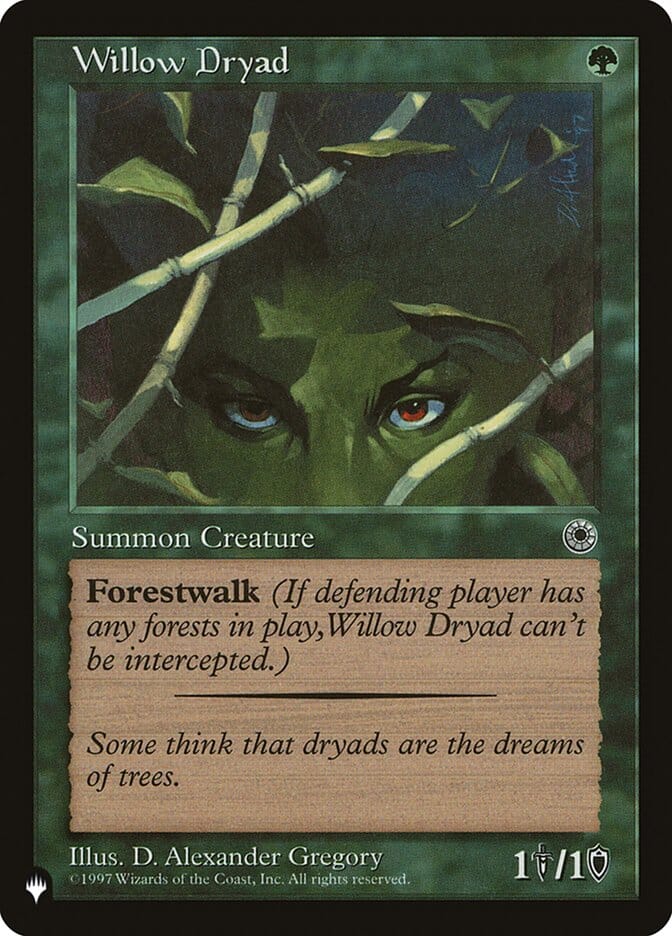 Willow Dryad [The List] MTG Single Magic: The Gathering  | Multizone: Comics And Games