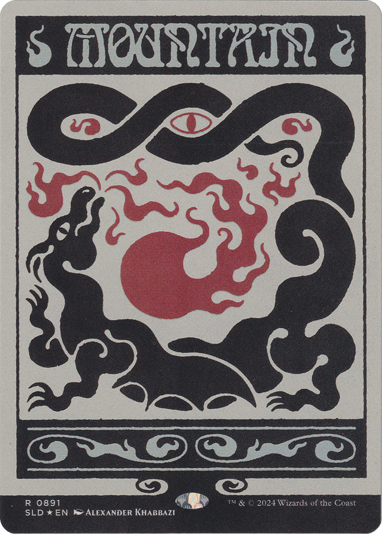 Mountain (0891) (Rainbow Foil) [Secret Lair Drop Series] MTG Single Magic: The Gathering  | Multizone: Comics And Games