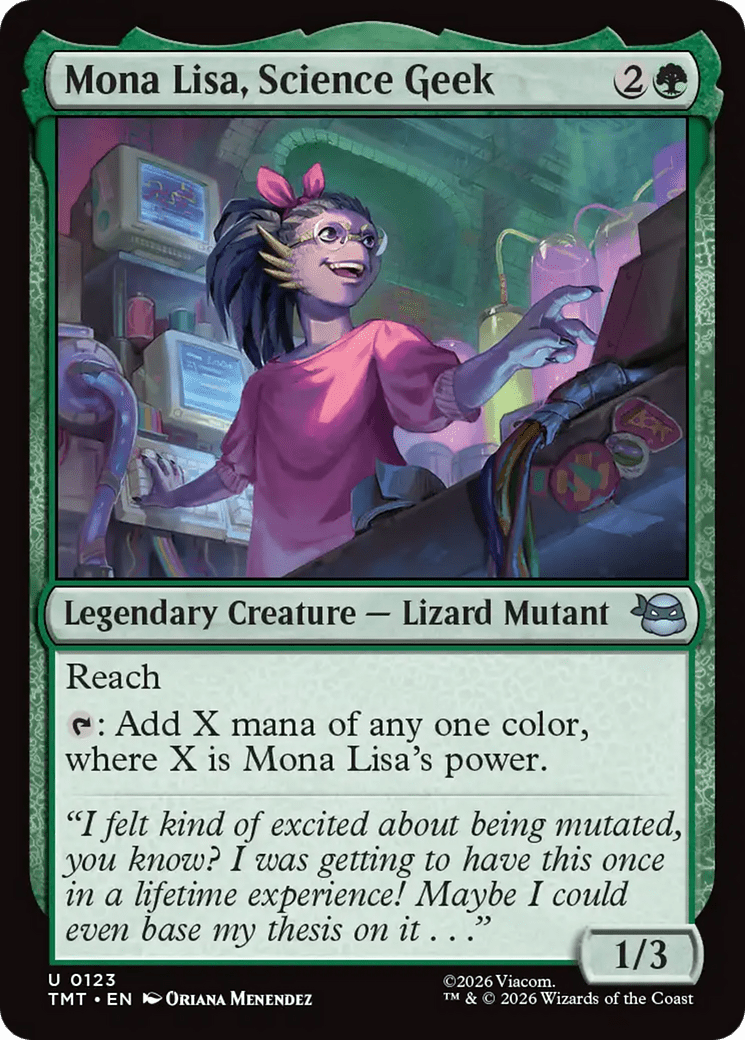 Mona Lisa, Science Geek [Teenage Mutant Ninja Turtles] MTG Single Magic: The Gathering  | Multizone: Comics And Games