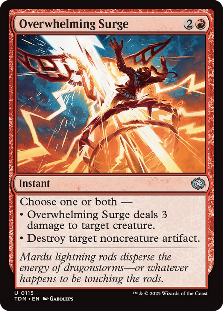 Overwhelming Surge [Tarkir: Dragonstorm] MTG Single Magic: The Gathering  | Multizone: Comics And Games