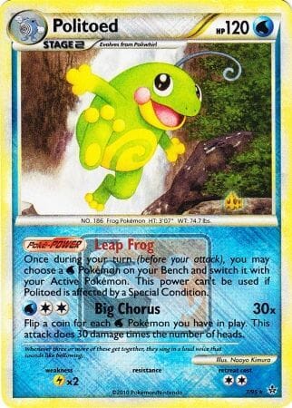 Politoed (7/95) (League Promo) [HeartGold & SoulSilver: Unleashed] Pokemon Single Pokémon  | Multizone: Comics And Games