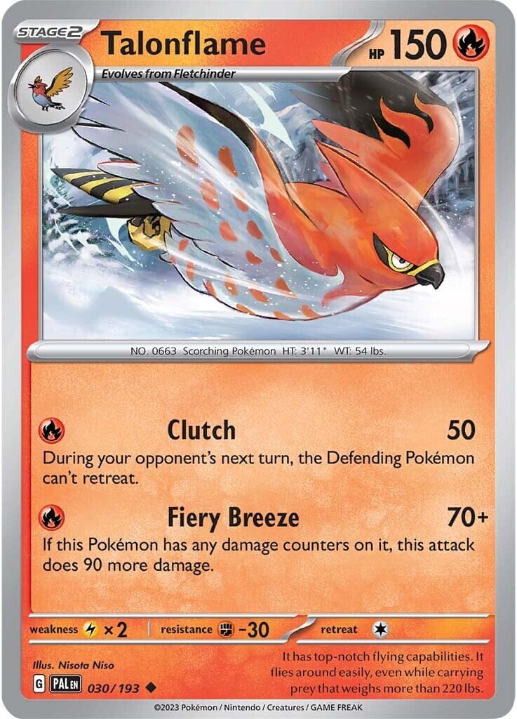 Talonflame (030/193) [Scarlet & Violet: Paldea Evolved] Pokemon Single Pokémon  | Multizone: Comics And Games