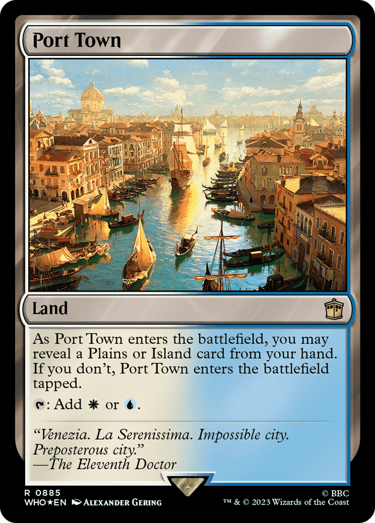 Port Town (Surge Foil) [Doctor Who] MTG Single Magic: The Gathering  | Multizone: Comics And Games