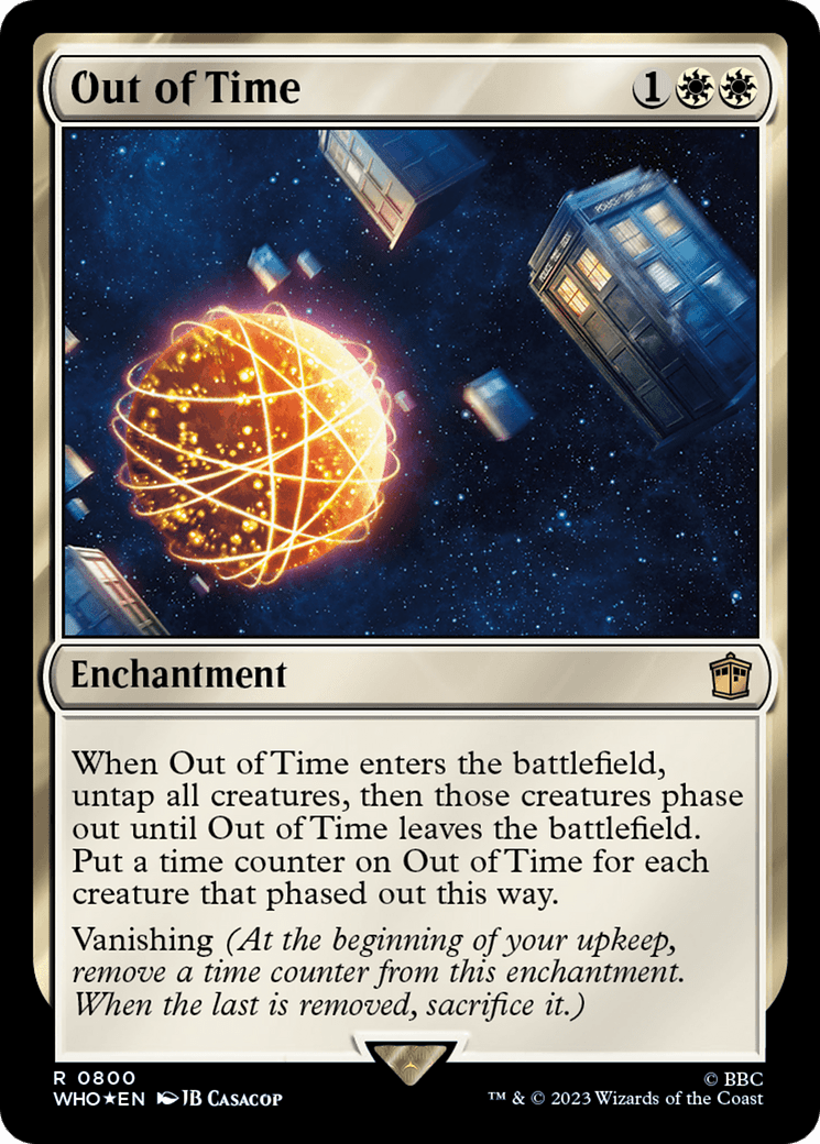 Out of Time (Surge Foil) [Doctor Who] MTG Single Magic: The Gathering  | Multizone: Comics And Games