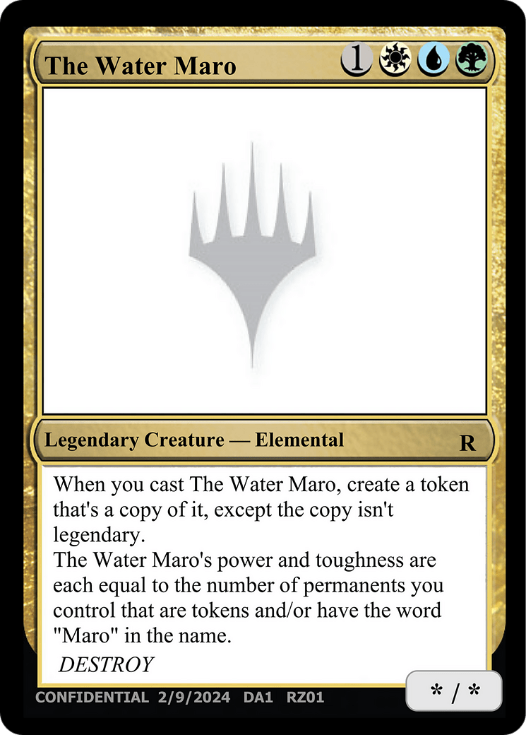 The Water Maro [Unknown Event] MTG Single Magic: The Gathering  | Multizone: Comics And Games