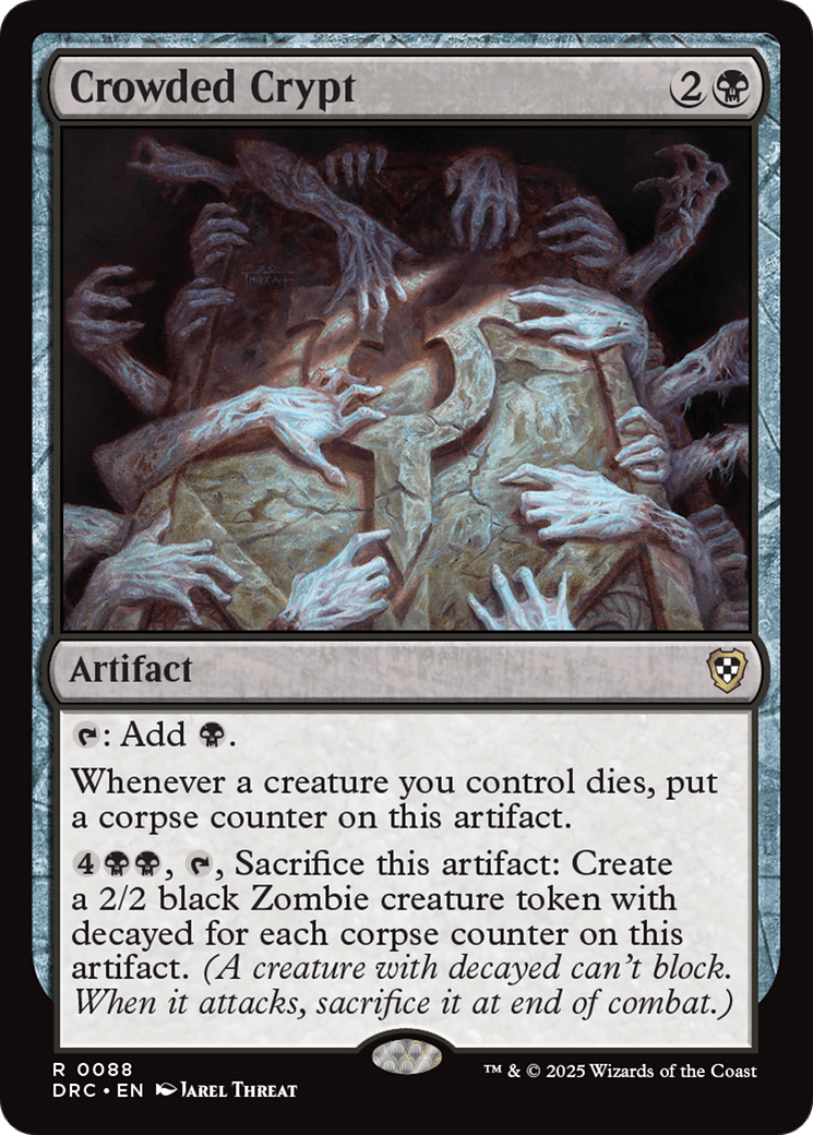 Crowded Crypt [Aetherdrift Commander] MTG Single Magic: The Gathering  | Multizone: Comics And Games