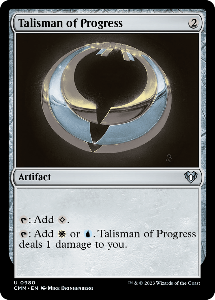 Talisman of Progress [Commander Masters] MTG Single Magic: The Gathering  | Multizone: Comics And Games