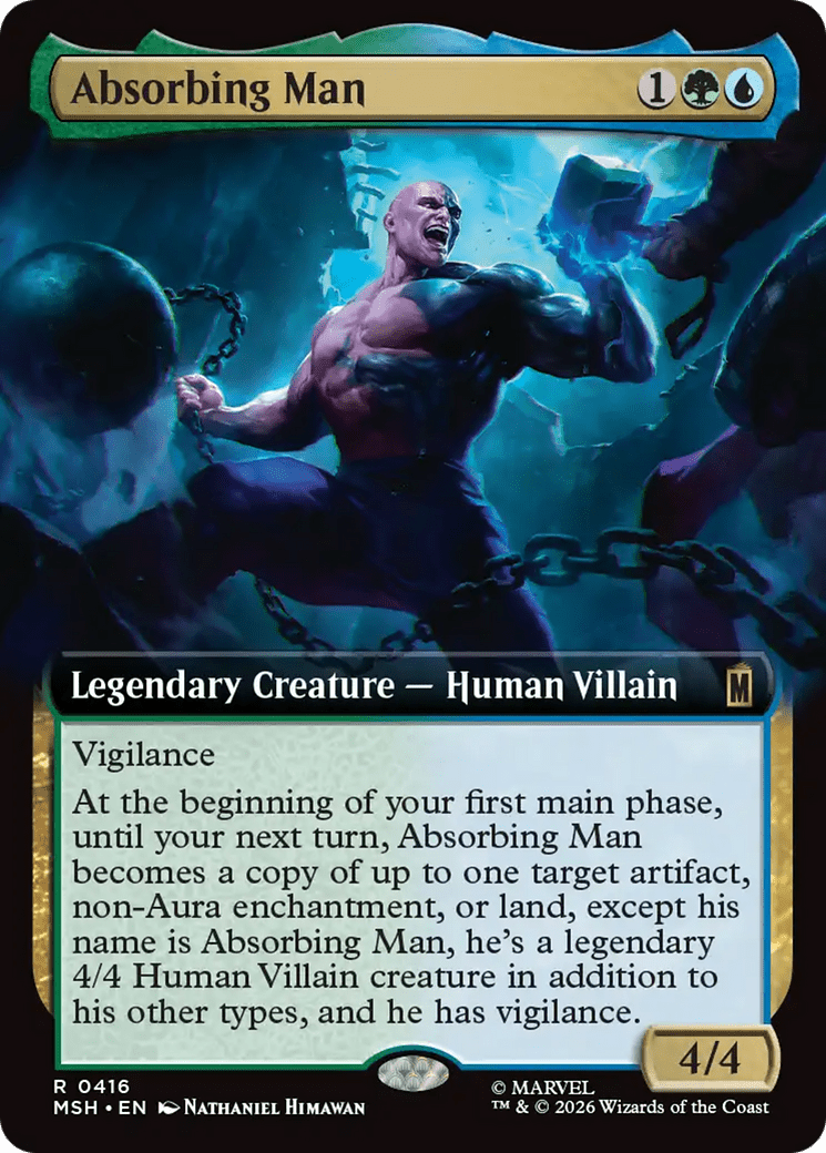 Absorbing Man (Extended Art) [Marvel Super Heroes] MTG Single Magic: The Gathering  | Multizone: Comics And Games